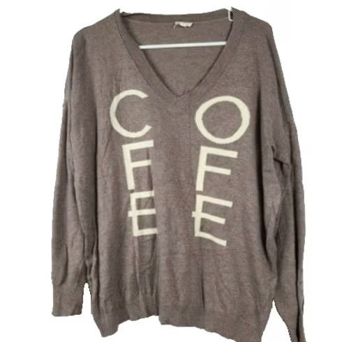 Vintage Hem & Thread Womens Coffee BOHO Sweater Large Brown Pullover Casual Novelty Size L / US 10 / IT 46 - 2 Thumbnail