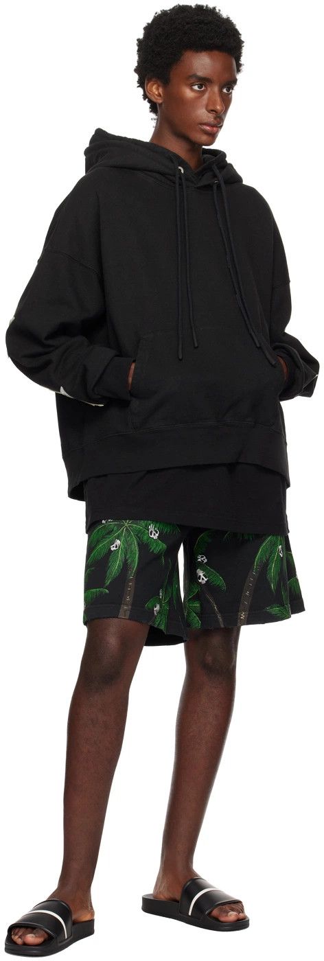 Palm Angels o1y0325 Logo Short in Black/Green Size US 34 / EU 50 - 4 Thumbnail