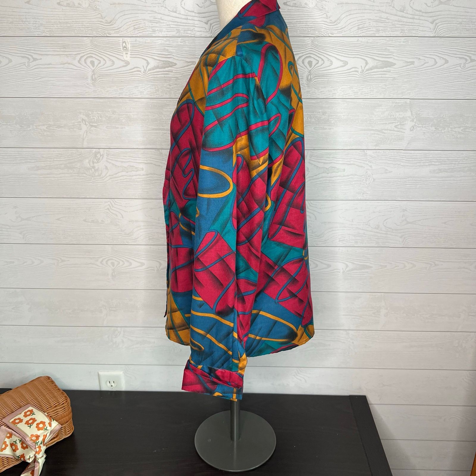 Other Weathervane 70’s-80’s vintage button front blouse size 14 Size XL / US 12-14 / IT 48-50 - 3 Thumbnail