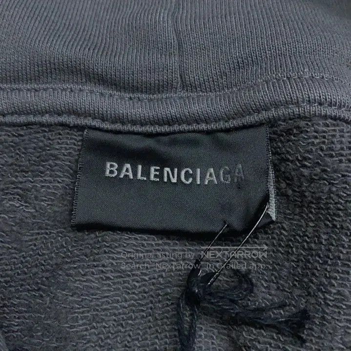 Balenciaga Balenciaga FW22 Logo Grey Long Sleeve Hoodie. Size US S / EU 44-46 / 1 - 3 Thumbnail