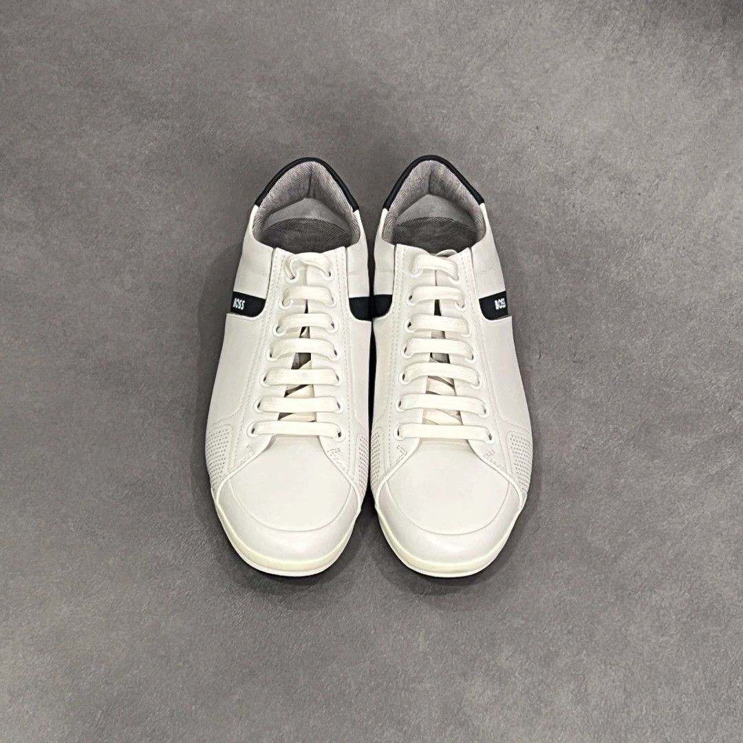 Hugo Boss HUGO BOSS White Leather Breathable Casual Sneakers Size US 9 / EU 42 - 1 Thumbnail