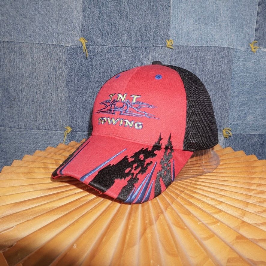 OTTO 958 OSFA-Vintage Y2K TNT towing tribal trucker embroider 00s hat Size ONE SIZE - 2 Thumbnail