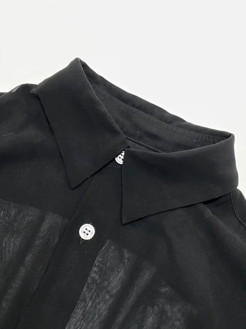 Comme des Garcons Comme Des Garcons Long Sleeve Shirt with Cubic Lace Hem Sh Size S / US 4 / IT 40 - 3 Thumbnail