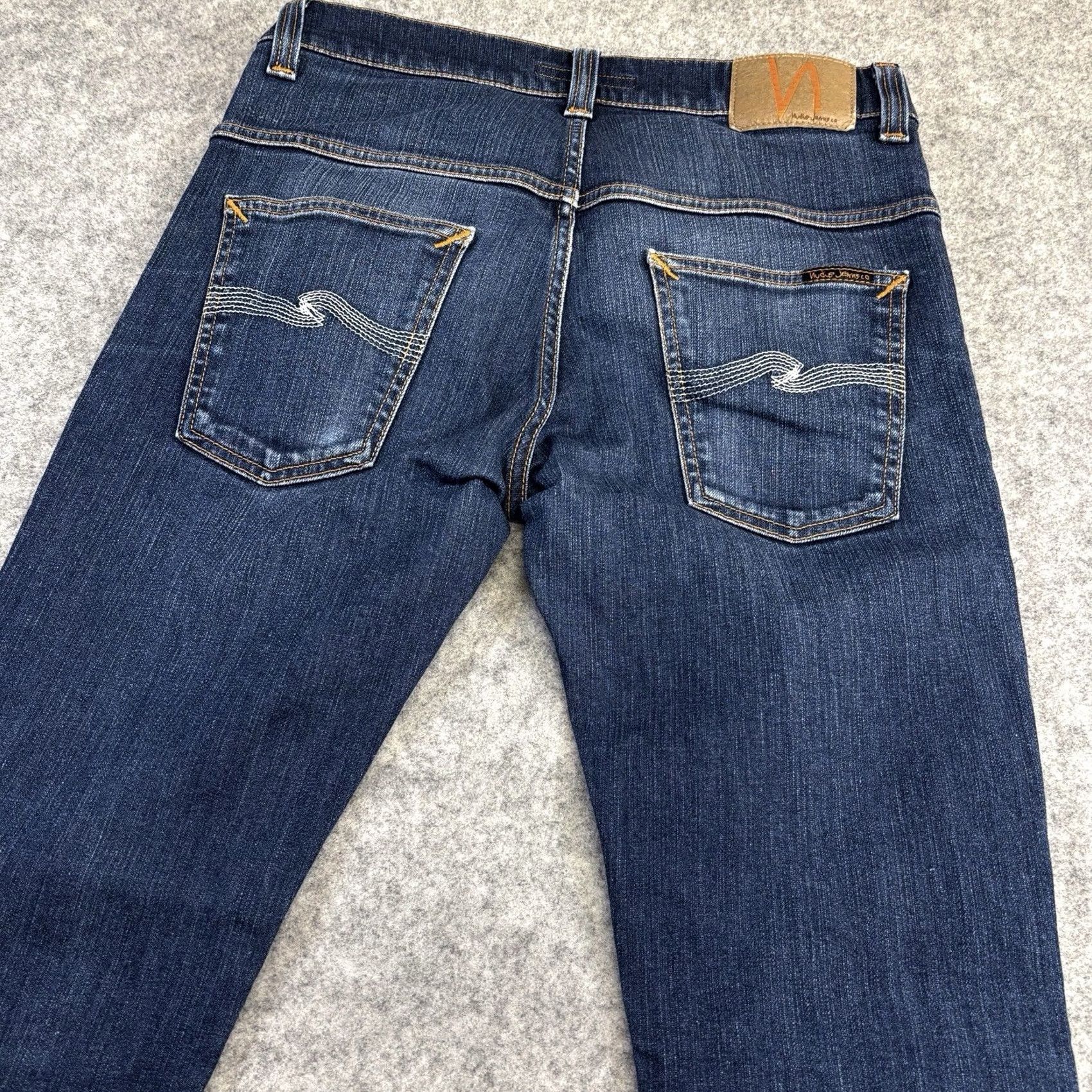 Nudie Jeans Nudie Jeans Thin Finn Slim Fit Jeans W32 L30 Men Blue Zip Fly Pant Pre Loved Size US 32 / EU 48 - 4 Thumbnail