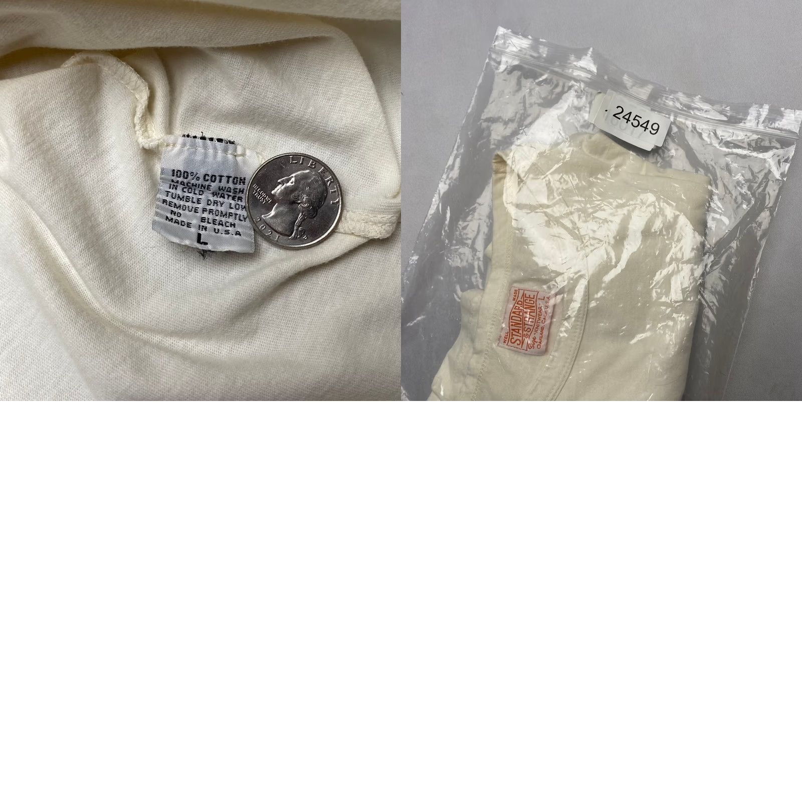 Vintage Standard & Strange Freenote Cloth Co Shirt Men's Large White Made in USA Short Sleeve Size US L / EU 52-54 / 3 - 8 Thumbnail