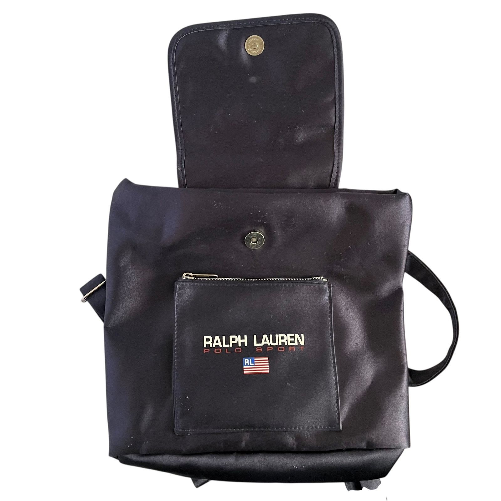 Polo Ralph Lauren × Vintage Ralph Lauren Polo Sport Vintage Navy Blue Mini Backpack Size ONE SIZE - 3 Thumbnail