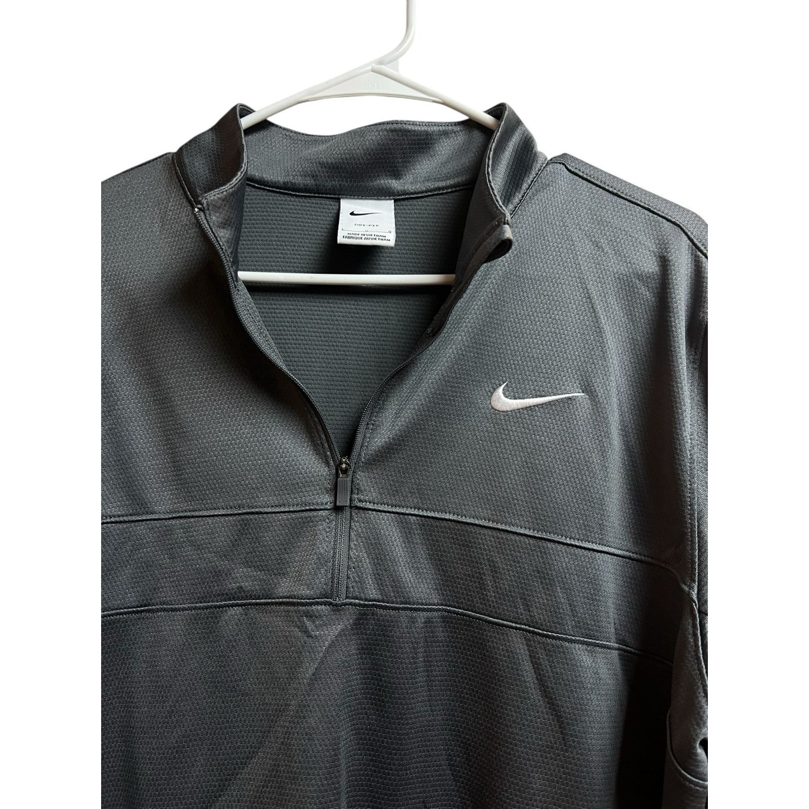 Nike Nike Men's Dri-Fit Half-Zip Pullover Gray Large Size US L / EU 52-54 / 3 - 3 Thumbnail