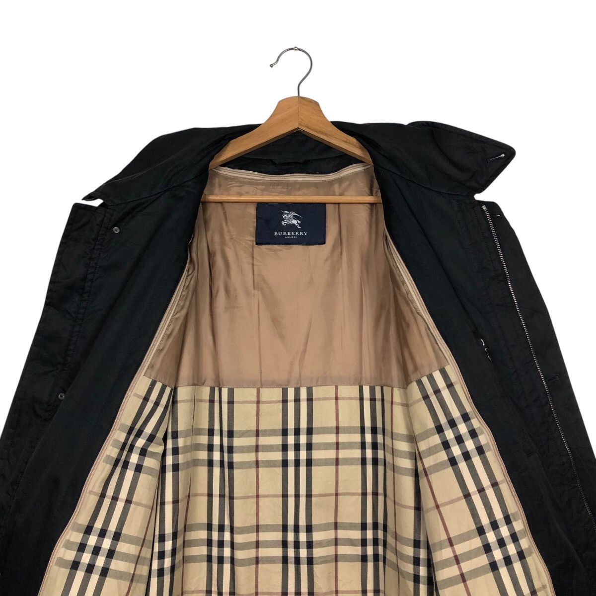 Burberry 📌Vintage Long Jacket Burberry London Nova Check Blanket Size US L / EU 52-54 / 3 - 15 Thumbnail