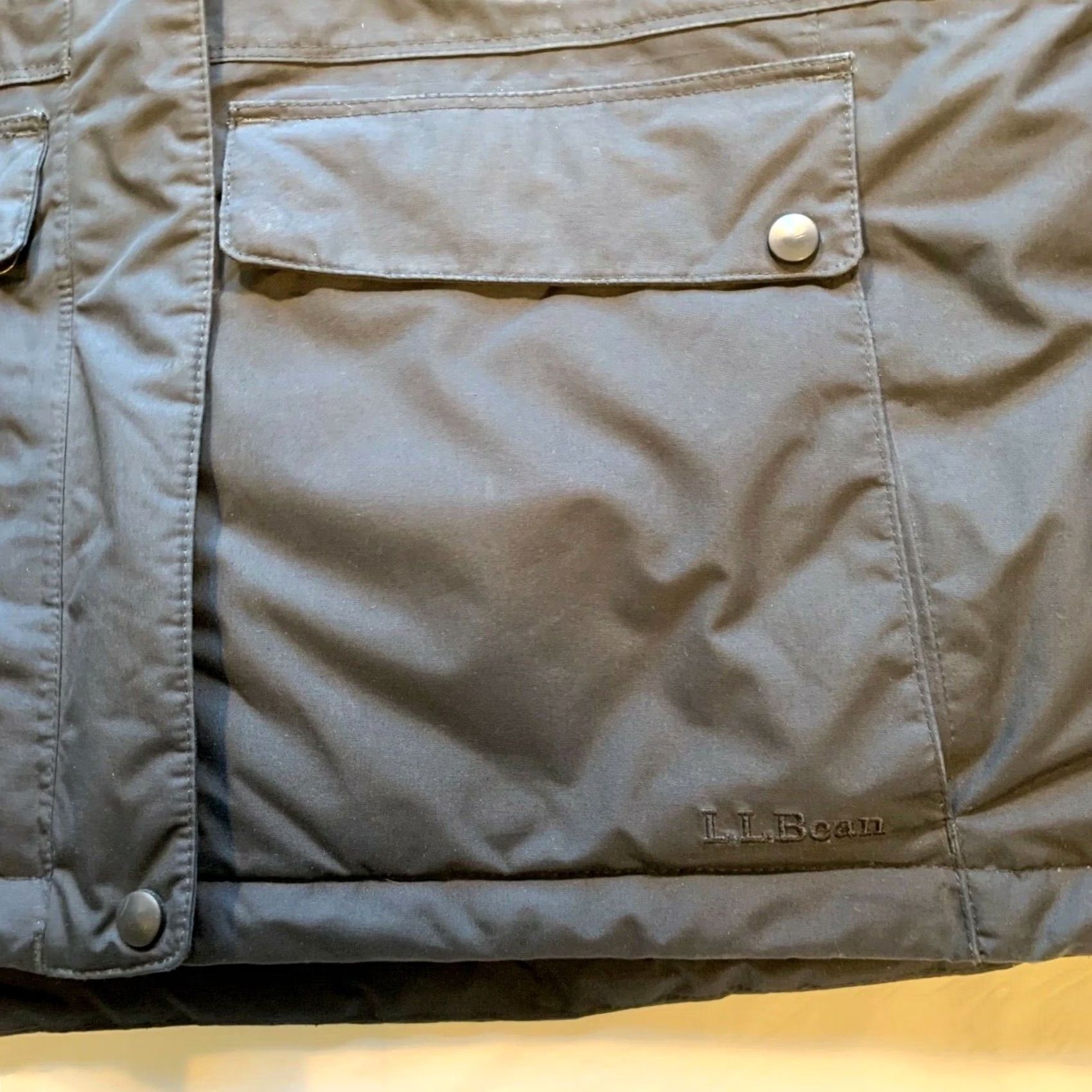 Vintage L.L. Bean Baxter State Parka Jacket Down Coat Insulated Waterproof Hooded Black XL Women Parka Jacket Falls, Winter, Outdoor Womens Size XL / US 12-14 / IT 48-50 - 7 Thumbnail