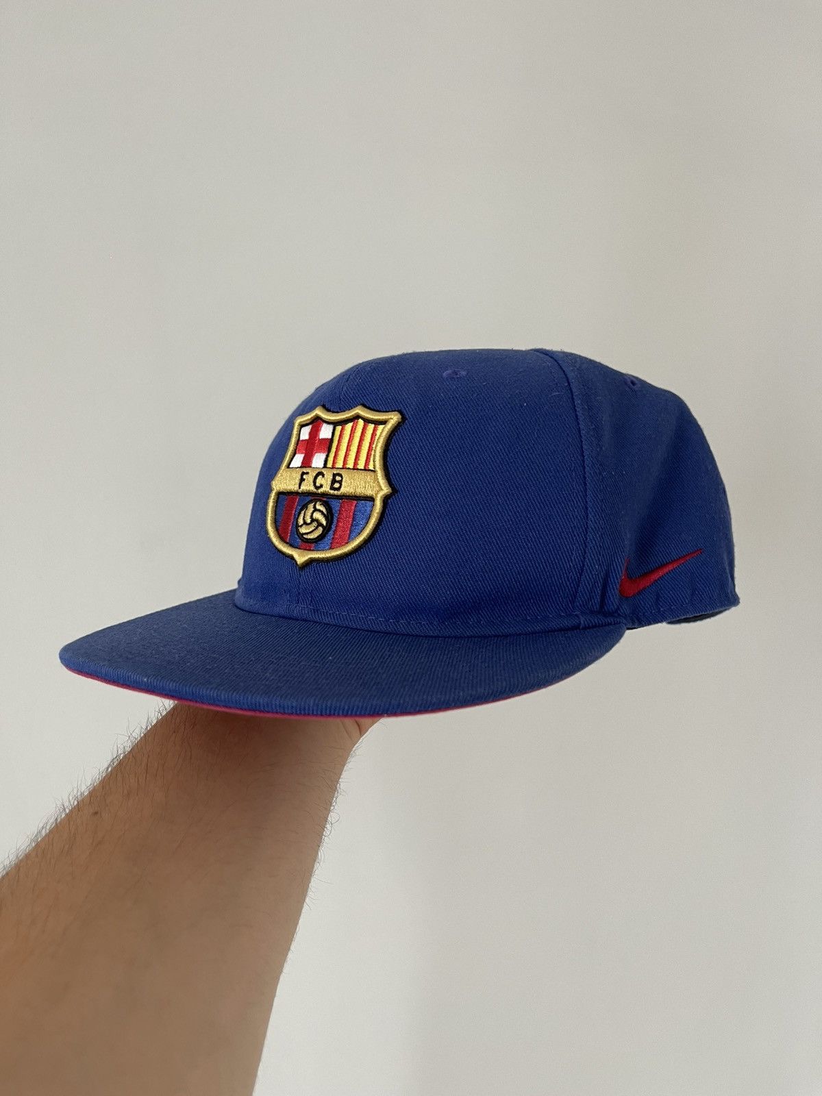 Nike NIKE FC Barcelona Soccer Football Blokecore Snapback Cap Hat Size ONE SIZE - 1 Thumbnail