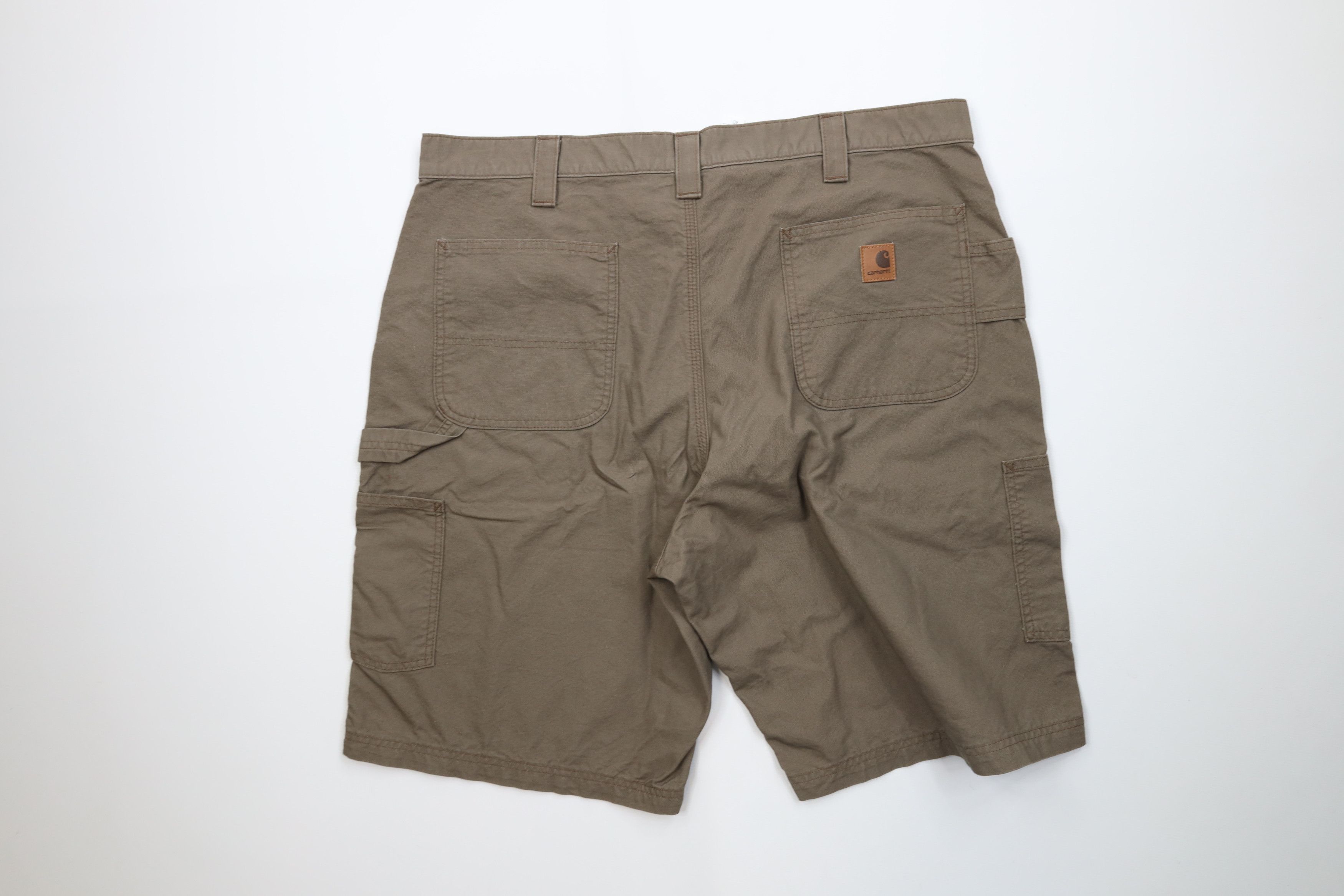 Carhartt Vintage Y2K Carhartt Relaxed Dungaree Shorts Light Brown Size US 40 / EU 56 - 10 Thumbnail