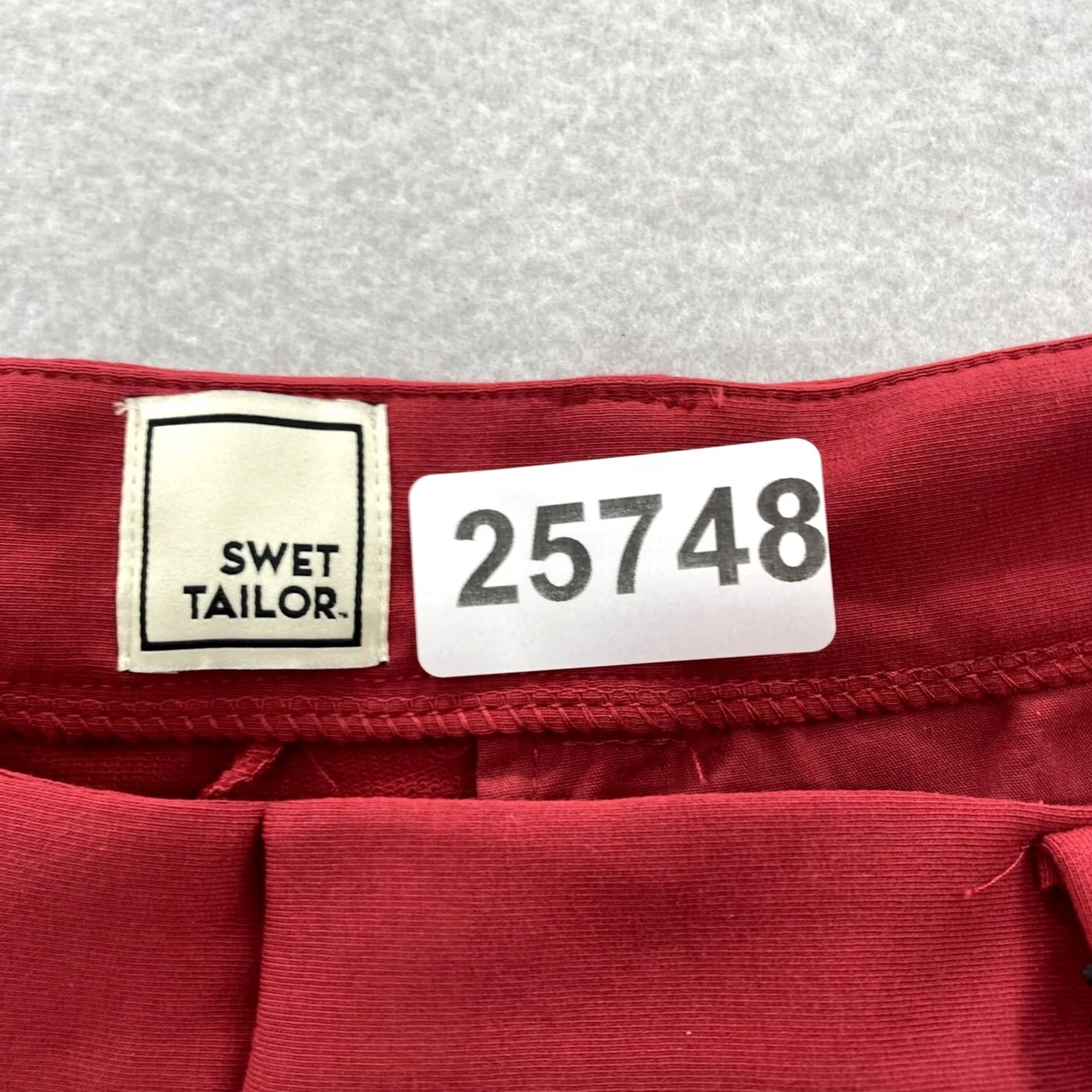 Vintage Swet Tailor Chino Shorts Mens 32 Red Wine Stretch Casual Athletic NWT Size US 32 / EU 48 - 5 Thumbnail