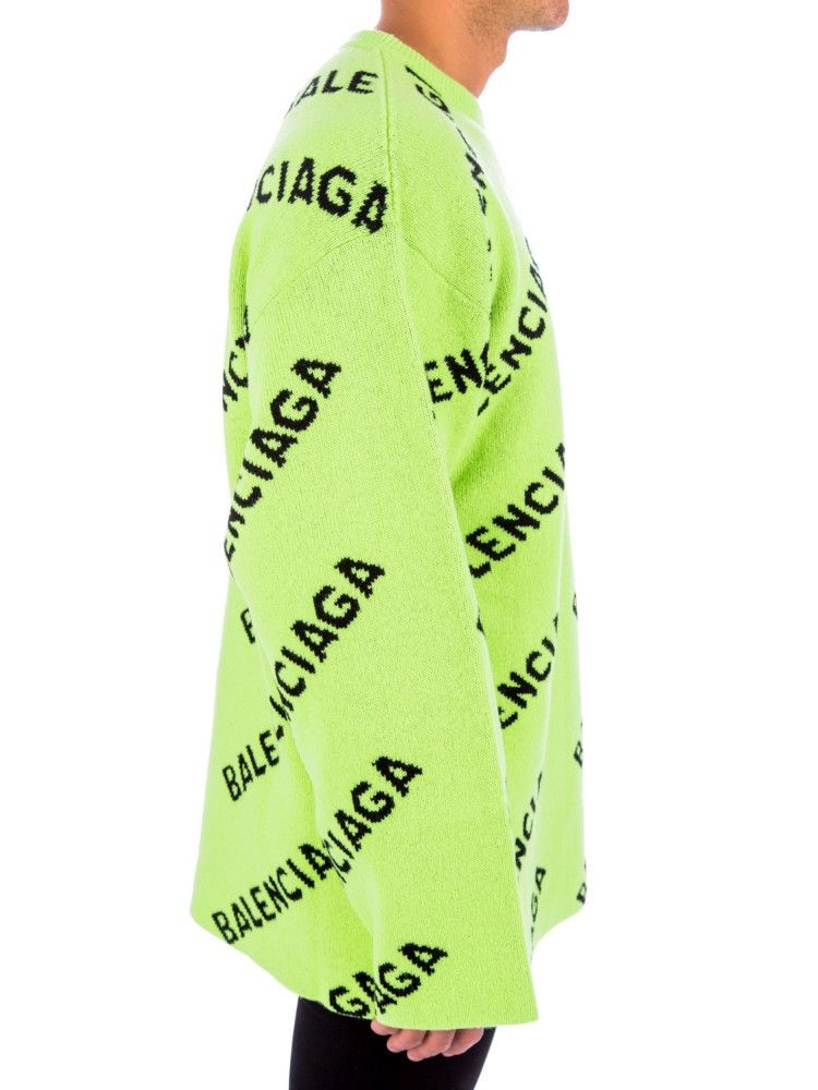 Balenciaga Balenciaga Allover Logo Knit Size US L / EU 52-54 / 3 - 3 Thumbnail