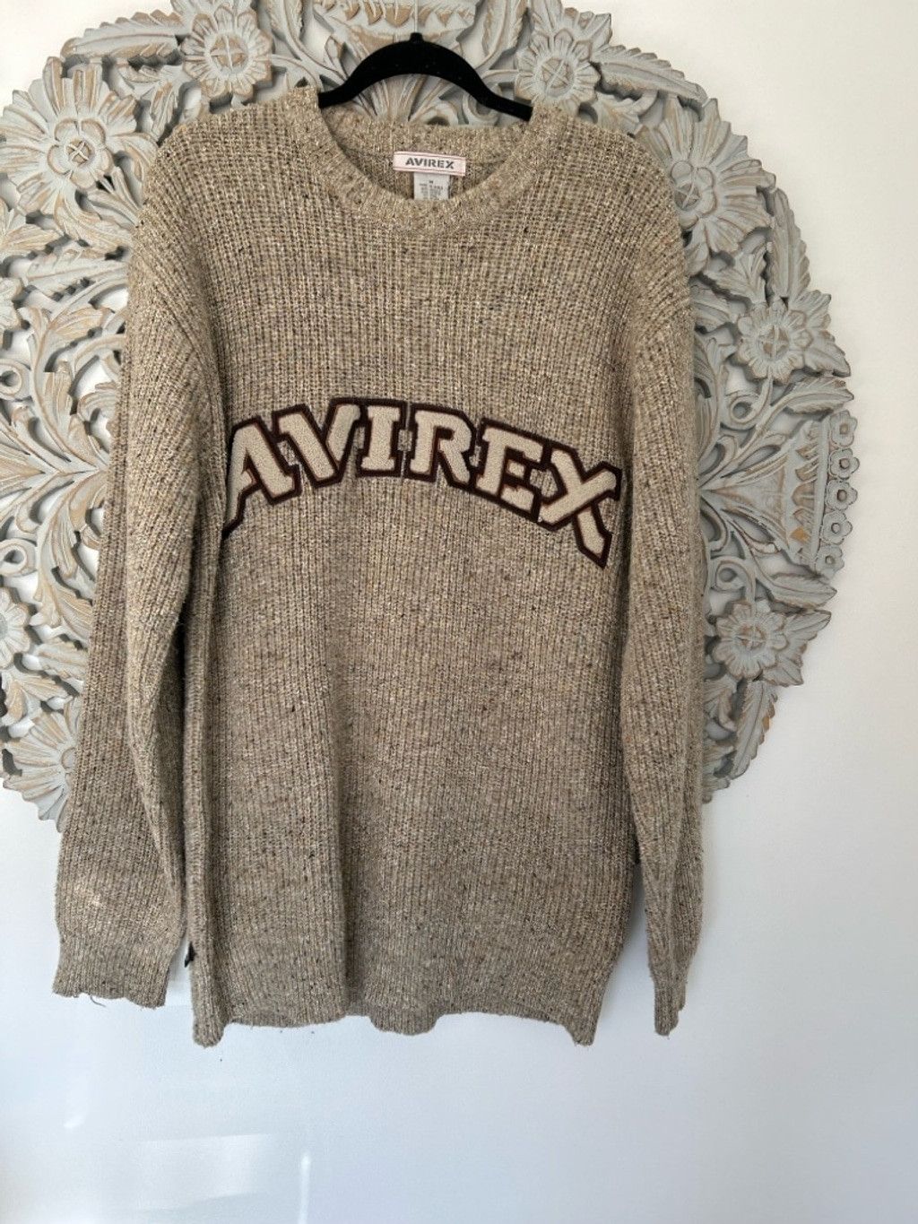 Avirex Vintage Avirex Thick Wool Pullover Knit Crewneck - Medium Size US M / EU 48-50 / 2 - 1 Thumbnail