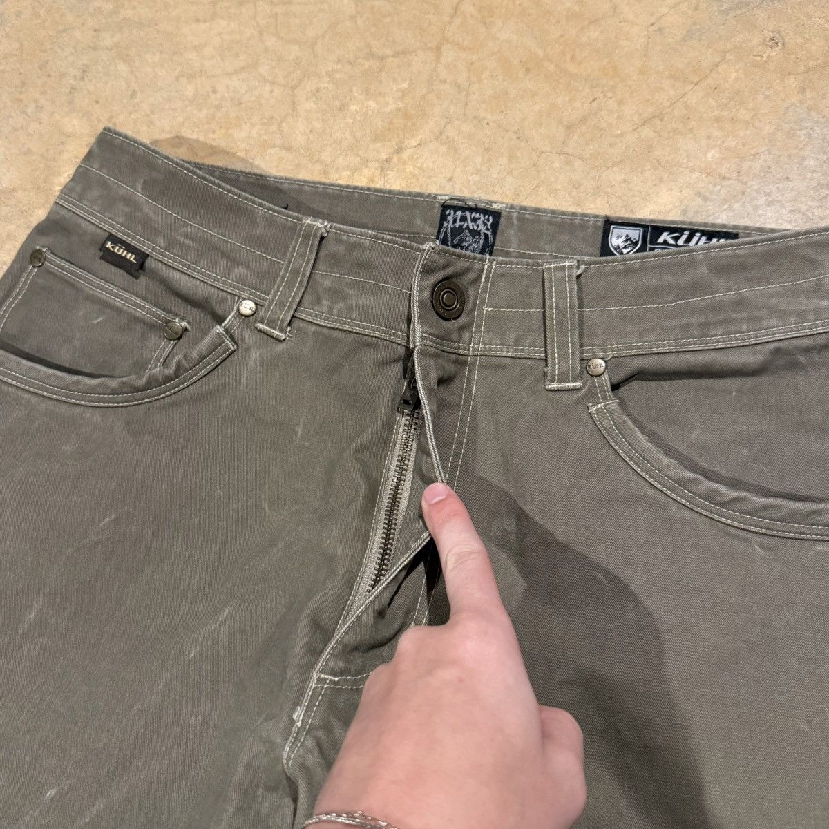 Kuhl Kuhl Vintage Patina Dye Faded Rydr Hiking Pants Gorpcore Size US 31 - 5 Thumbnail