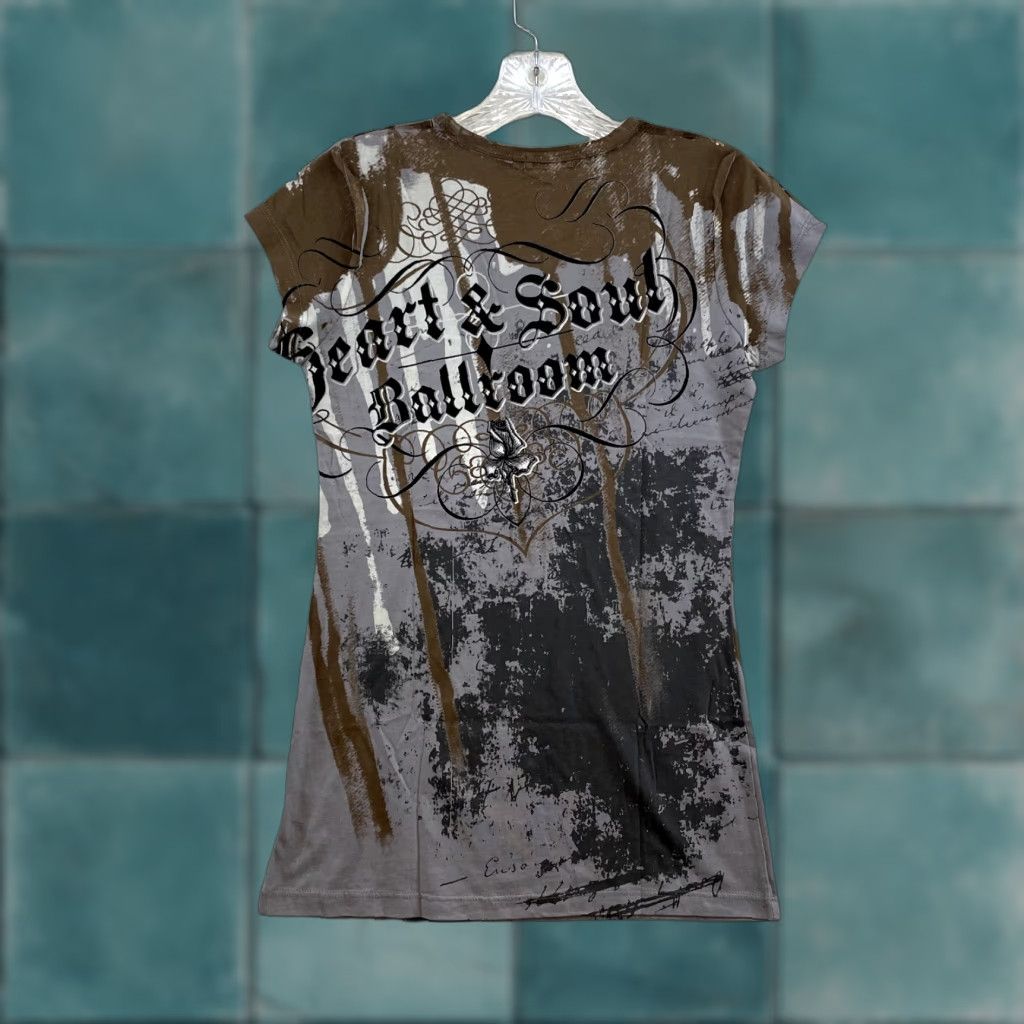 Vintage VINTAGE Electric Angel Shirt M Brown Cyber Grunge Size M / US 6-8 / IT 42-44 - 1 Thumbnail