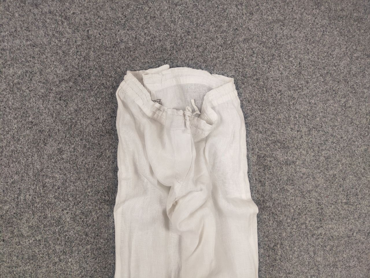120% Lino 120% Lino Design Classic white Trouser Pants elastic waist Size 30" / US 8 / IT 44 - 4 Thumbnail