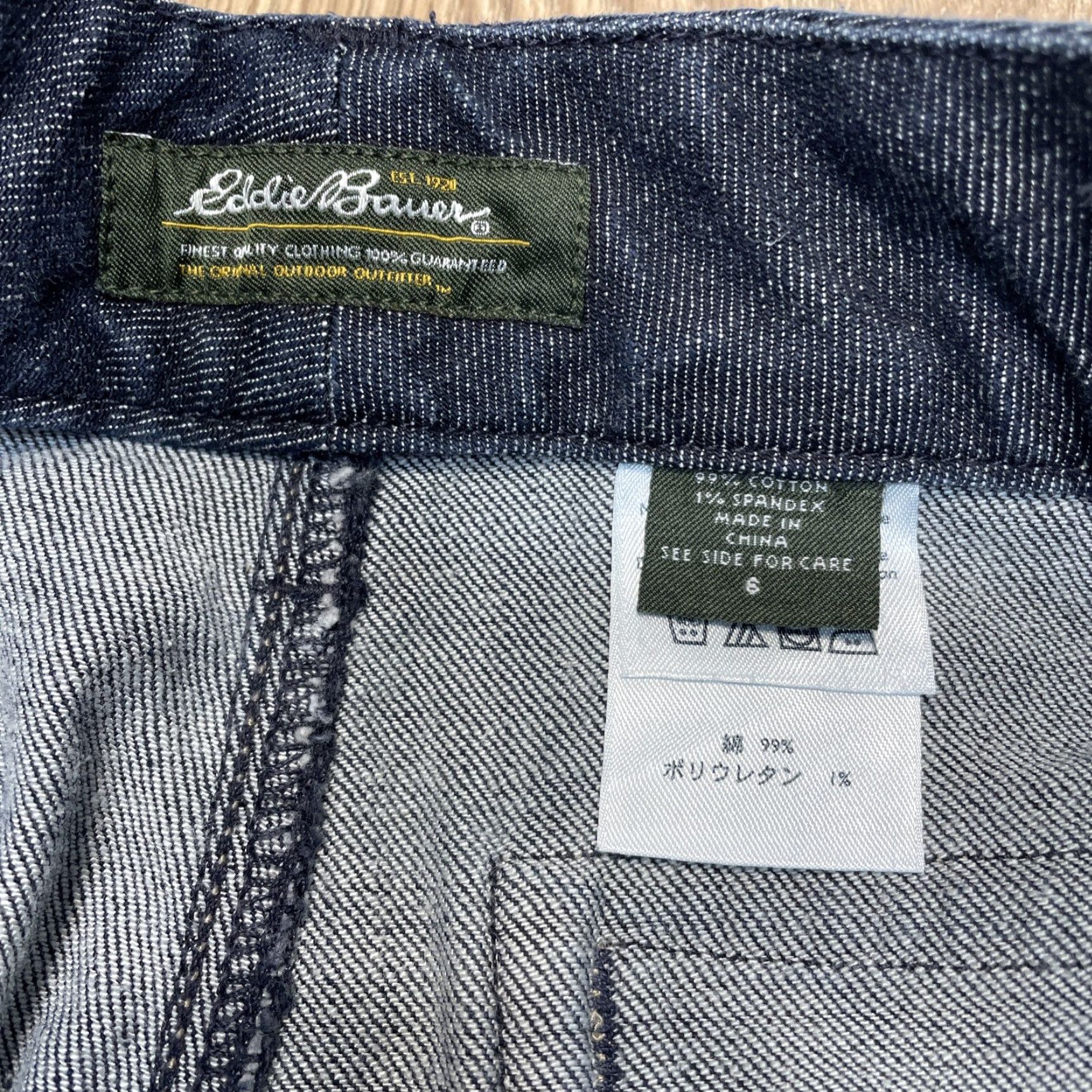Eddie Bauer VINTAGE Eddie Bauer Womens Jeans Flare Pants Size 6 Blue Cotton Blend Denim Size 28" / US 6 / IT 42 - 2 Thumbnail