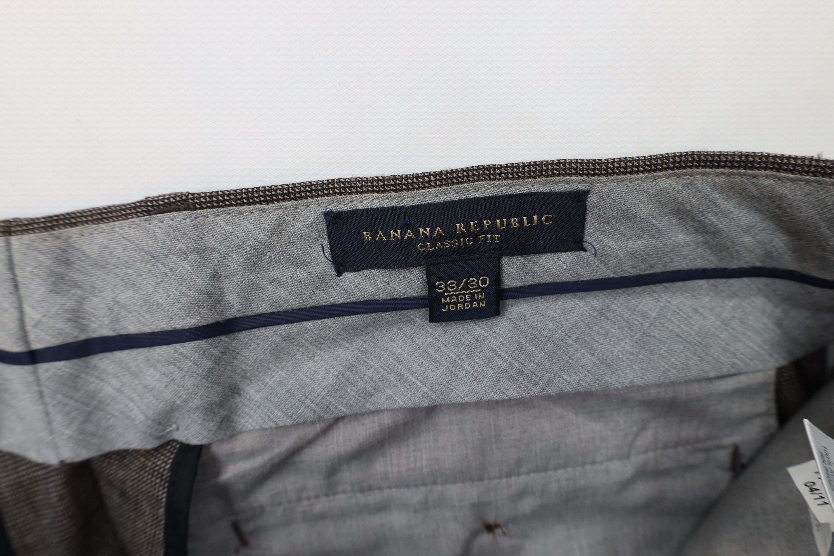Banana Republic × Vintage Vintage Banana Republic Fit Wool Wide Leg Chino Pants Brown Size US 33 - 6 Thumbnail