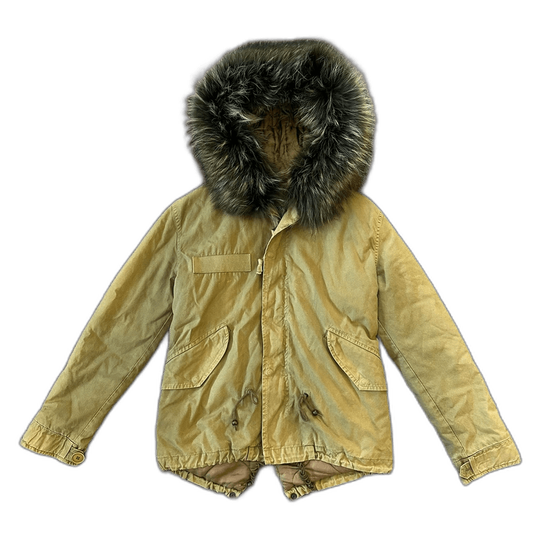 Moncler Removable Fur Hood Parka for Women Size US XXS / EU 40 - 1 Thumbnail