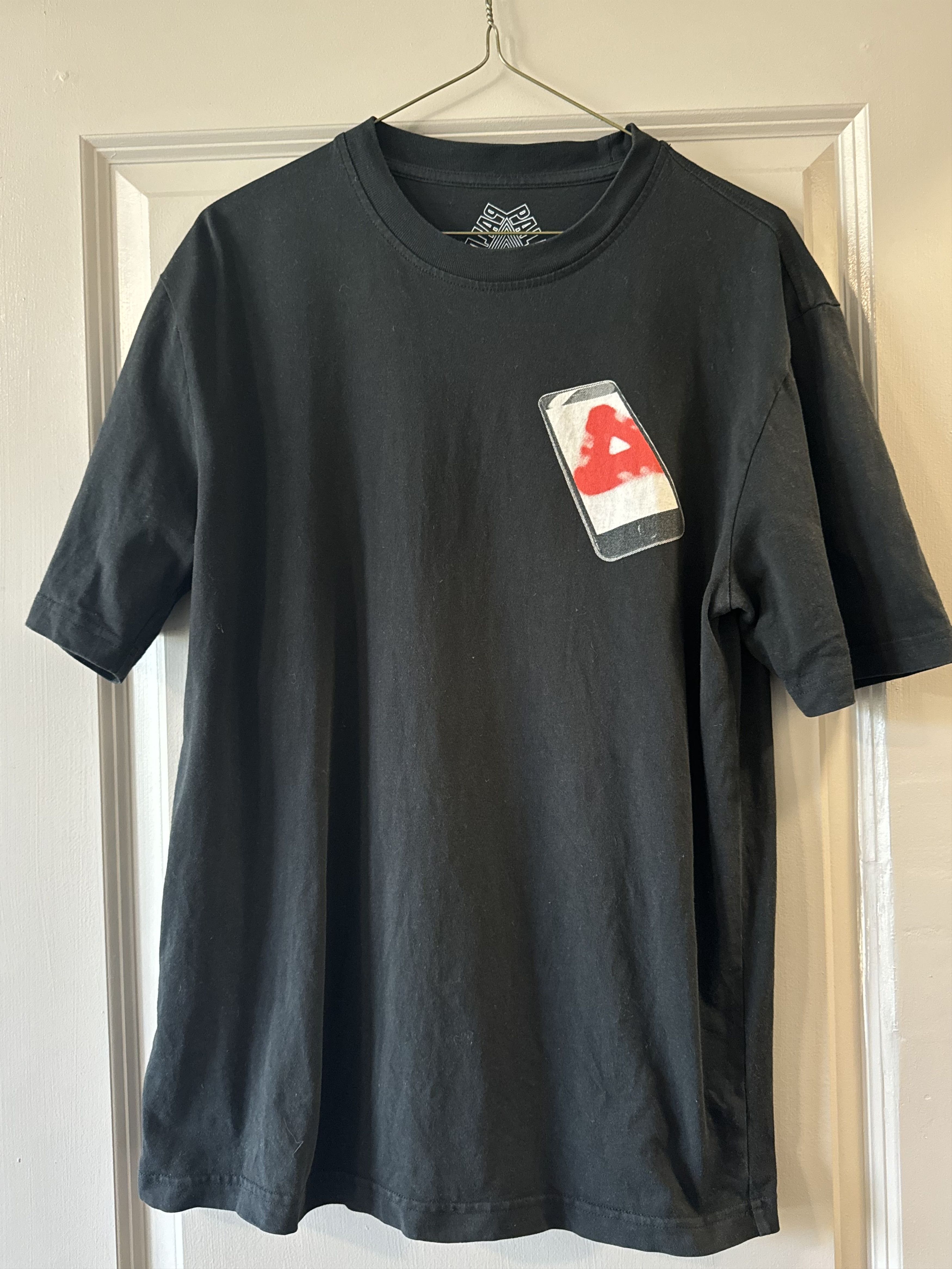Palace Palace tri-ferg black phone tee Size US M / EU 48-50 / 2 - 3 Thumbnail