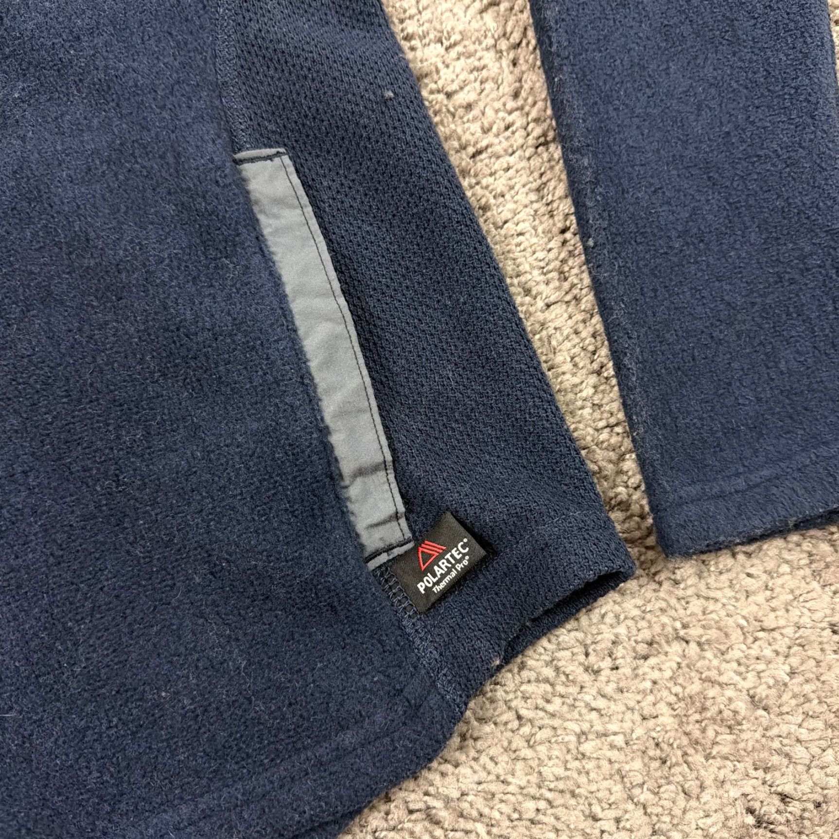New Balance New Balance Mens Blue Fleece Pullover Sweater M - Pockets, Mock Neck, Pullover, Casual, Activewear, Made in USA Size US M / EU 48-50 / 2 - 3 Thumbnail
