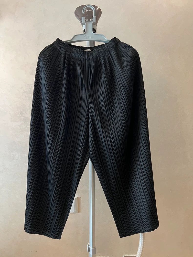 issey miyake size:3 Black pleated pants