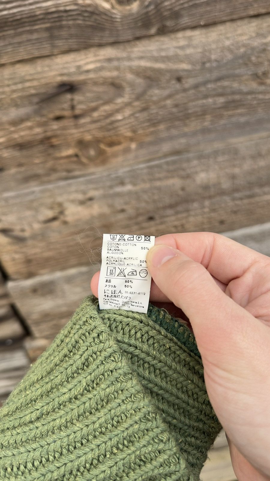 Diesel Mens Diesel Beanie Winter Hat Olive Green Red Patch Logo Size ONE SIZE - 5 Thumbnail