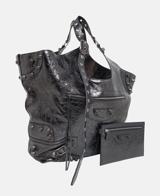 Le Cagole Leather tote bag