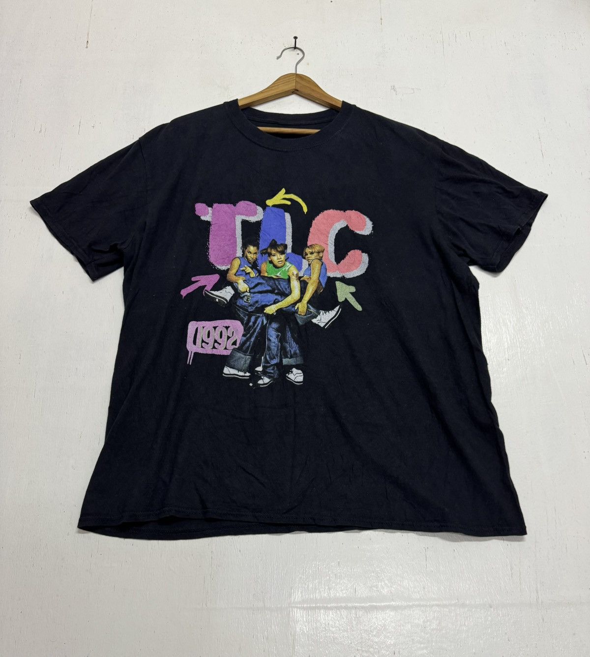 Band Tees × Rap Tees × Vintage TLC 1992 kicking group black Size US XL / EU 56 / 4 - 1 Thumbnail
