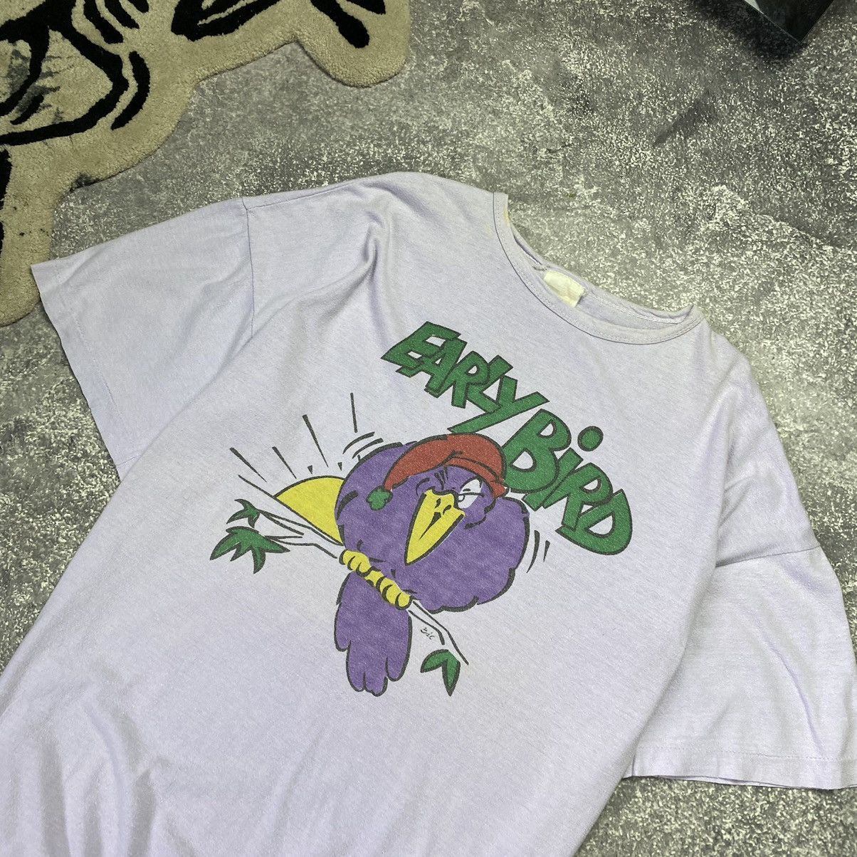 Vintage Vintage 90’s Early Bird Big Logo Singl stitch graphic tee Size US XL / EU 56 / 4 - 2 Thumbnail