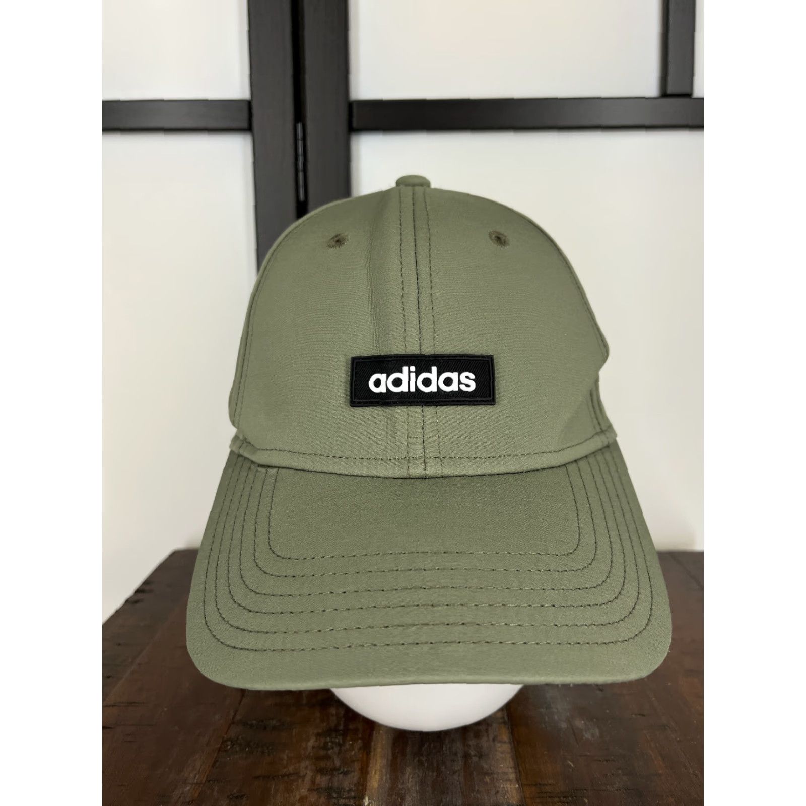 Adidas Adidas Hat Cap Fitted Adult One Size Green Polyester Blend Stretch A-Flex Golf Hat Mens Size ONE SIZE - 2 Thumbnail