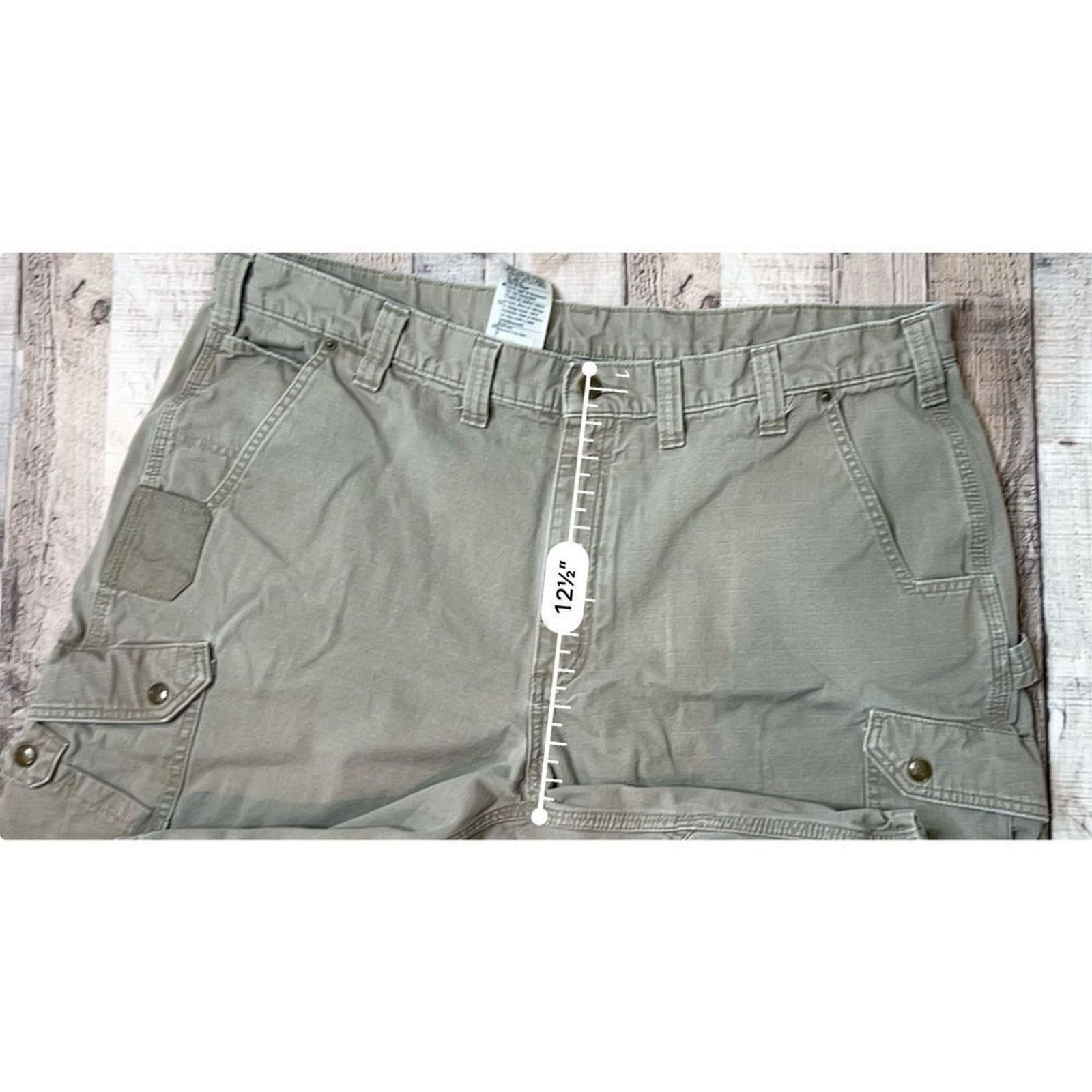 Carhartt Carhartt B357 Big & Tall Grey Relaxed Fit Ripstop Shorts 44 Size US 44 / EU 60 - 6 Thumbnail