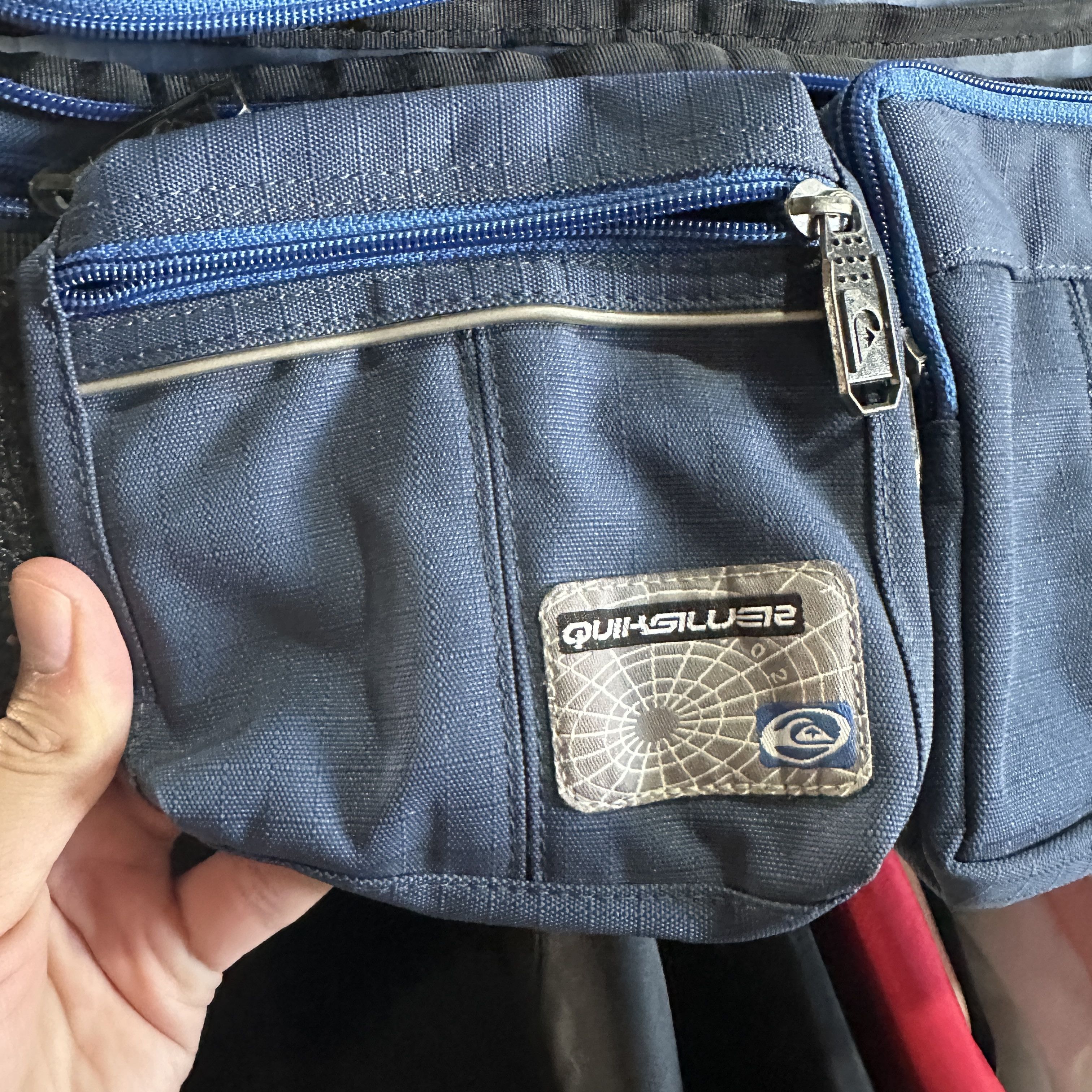 Quiksilver Vtg Quiksilver Waist Pack Fanny Pack Waist Bag Blue Rare Size ONE SIZE - 9 Thumbnail