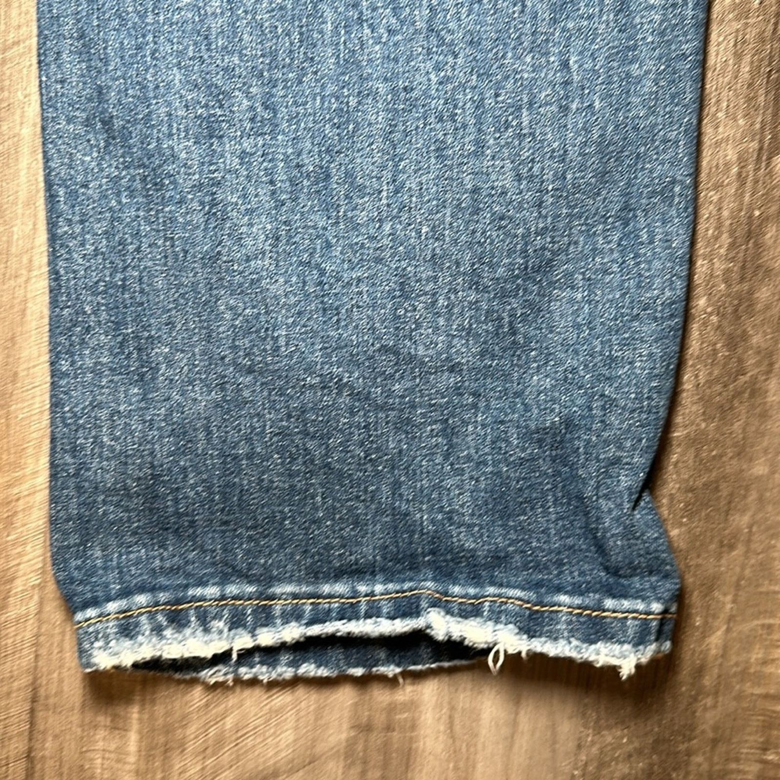 Other Mica Denim High Rise Distressed Dad Jean - 27 Size 27" / US 4 / IT 40 - 3 Thumbnail