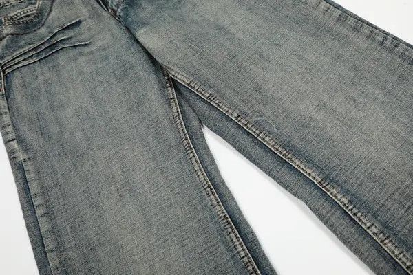 Vintage Heavy washed men's retro punk distressed jeans Size US 32 / EU 48 - 4 Thumbnail