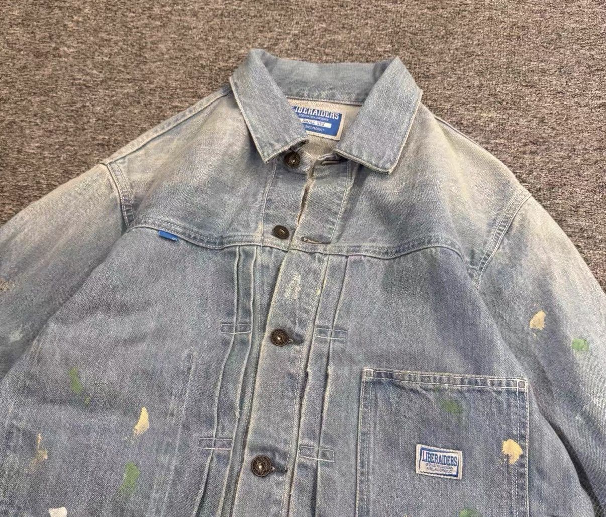 Liberaiders Liberaiders Flag Print Denim Jacket J16 Size US S / EU 44-46 / 1 - 3 Thumbnail