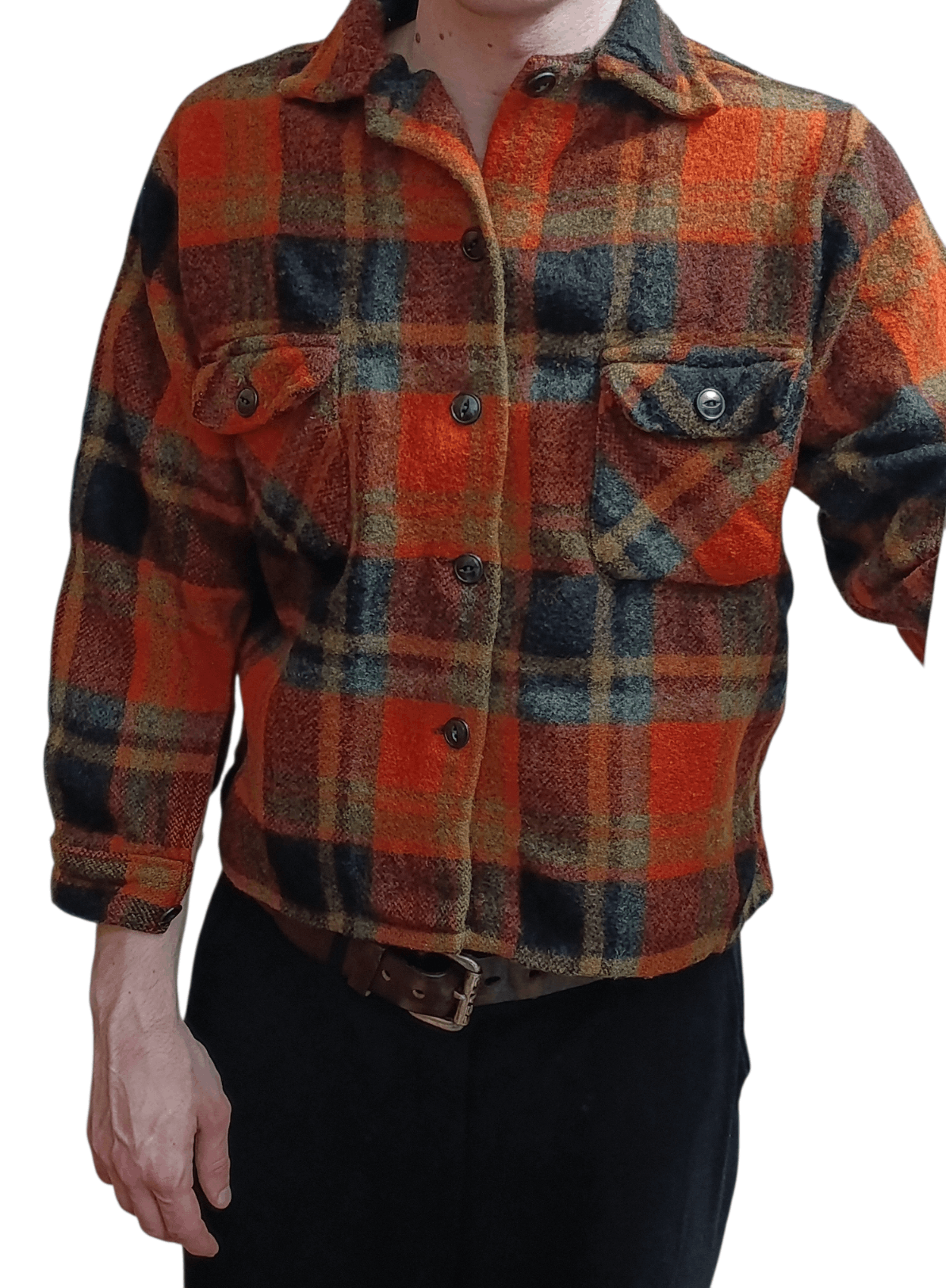 Vintage Vintage Canadian Wool Plaid Over shirt Size US XS / EU 42 / 0 - 6 Thumbnail