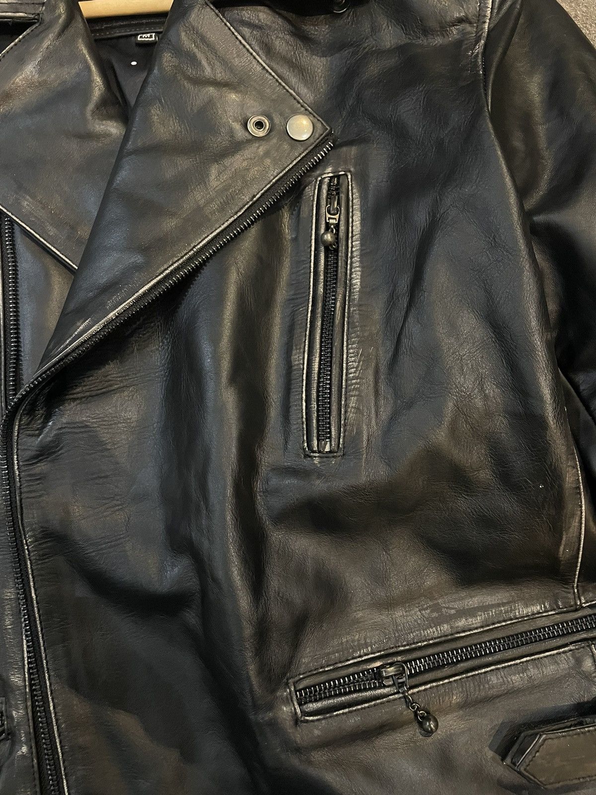 Designer × Genuine Leather Leather Jacket Size US M / EU 48-50 / 2 - 3 Thumbnail