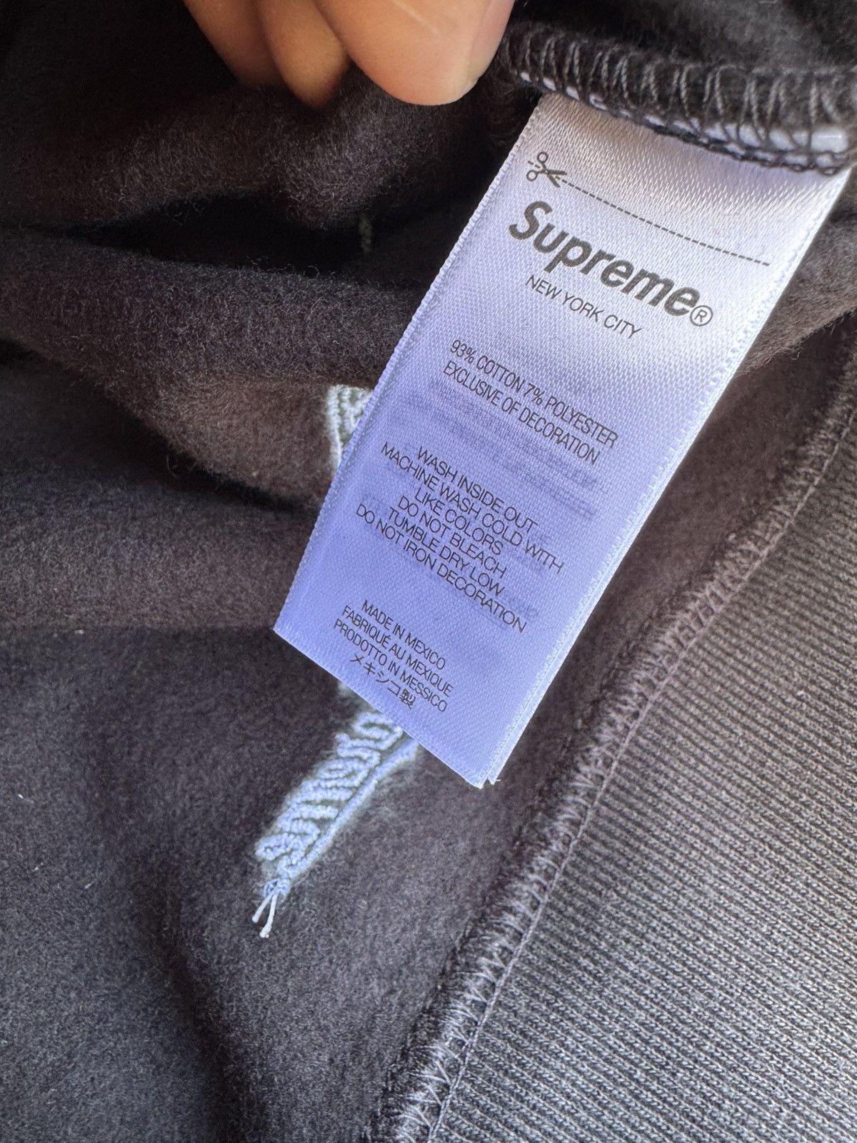 Supreme Supreme Repeat Script Zip Up Hooded Sweatshirt Size US S / EU 44-46 / 1 - 4 Thumbnail