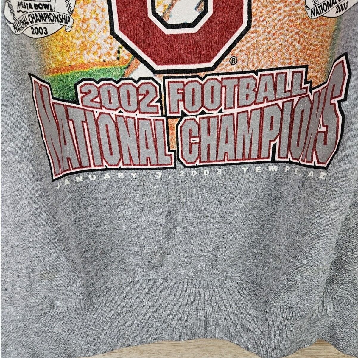 Champion OSU Buckeyes Vtg 2002 Football National Fiesta Bowl Size US XL / EU 56 / 4 - 5 Thumbnail