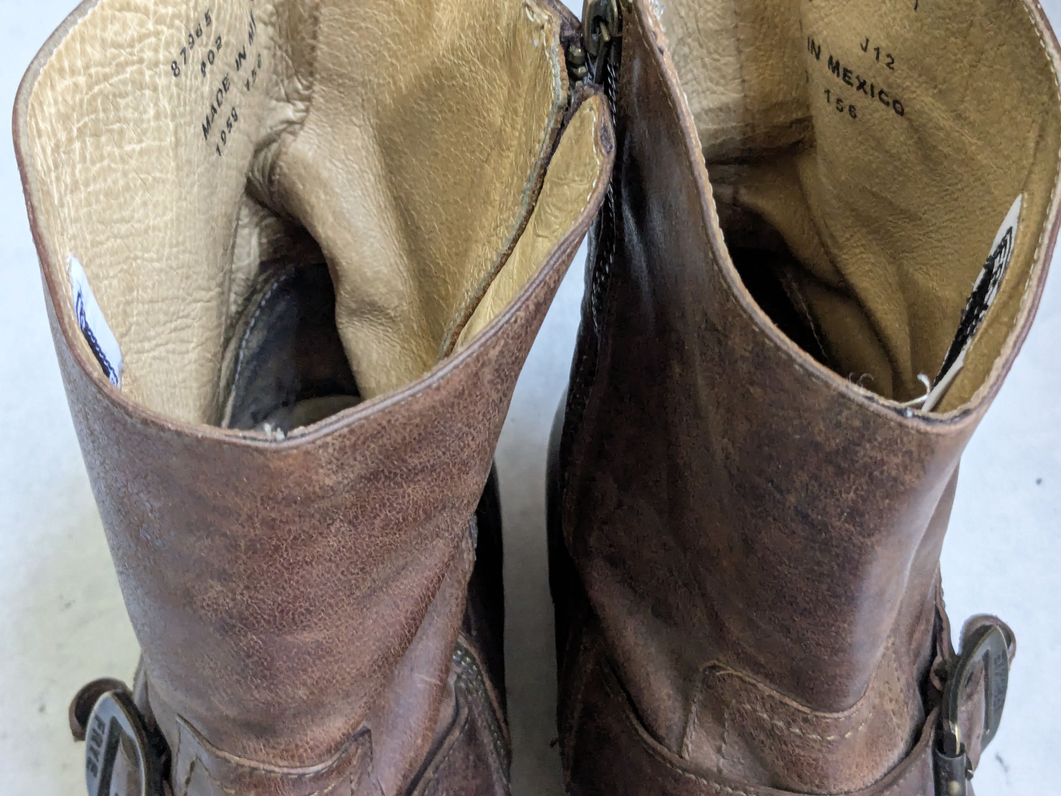 Frye Frye Engineer Boots Brown Leather 11.5 Leather Buckle Size US 11.5 / EU 44-45 - 2 Thumbnail