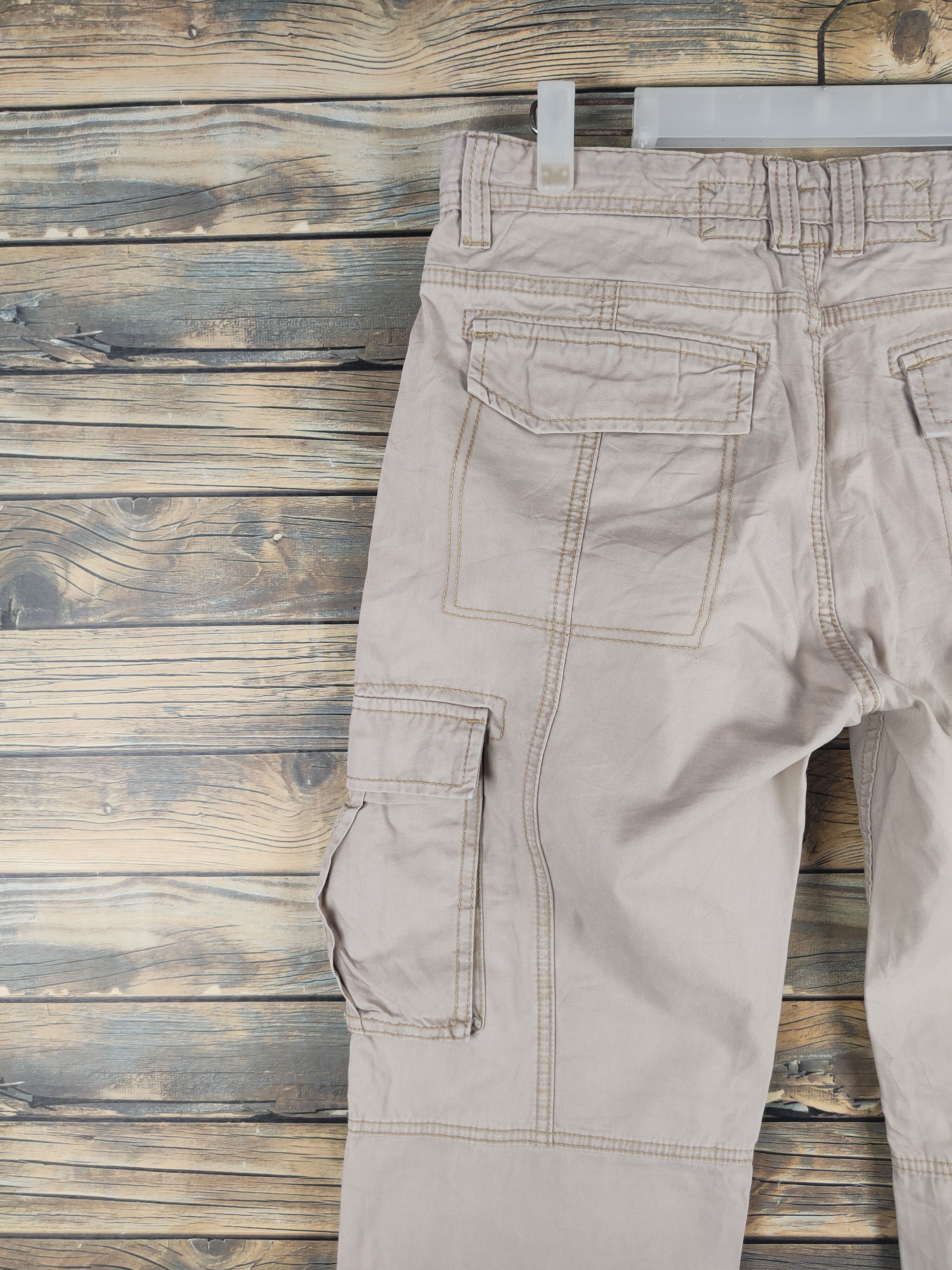 Japanese Brand DL Villand Beige Multipocket Cargo Pants #46-245T Size US 32 / EU 48 - 8 Thumbnail