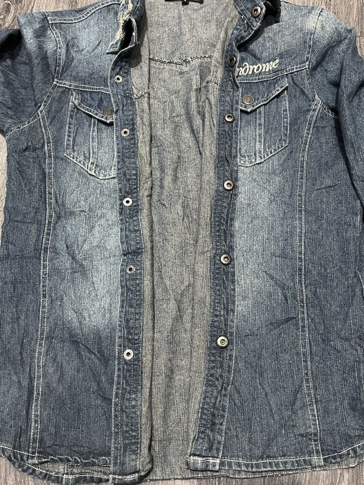 Hysteric Glamour In The Attic Vkei Embroided Union Jack Collar Denim Shirt Size US M / EU 48-50 / 2 - 10 Thumbnail