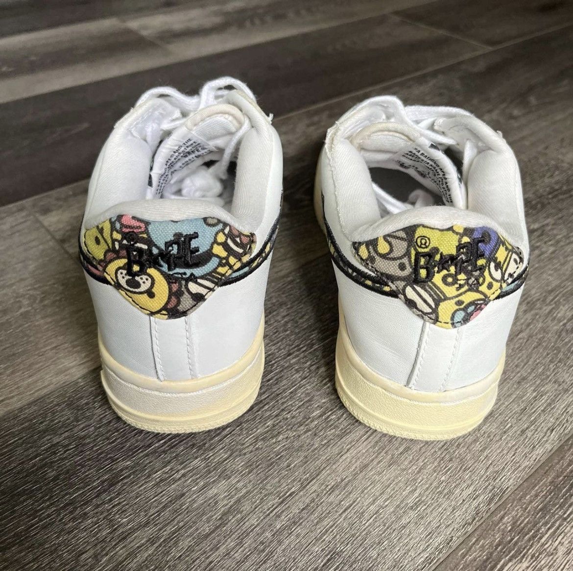 Bape A Bathing Ape Bapesta Leather Canvas Baby Milo Friends Shoes Size US 7 / IT 37 - 7 Thumbnail