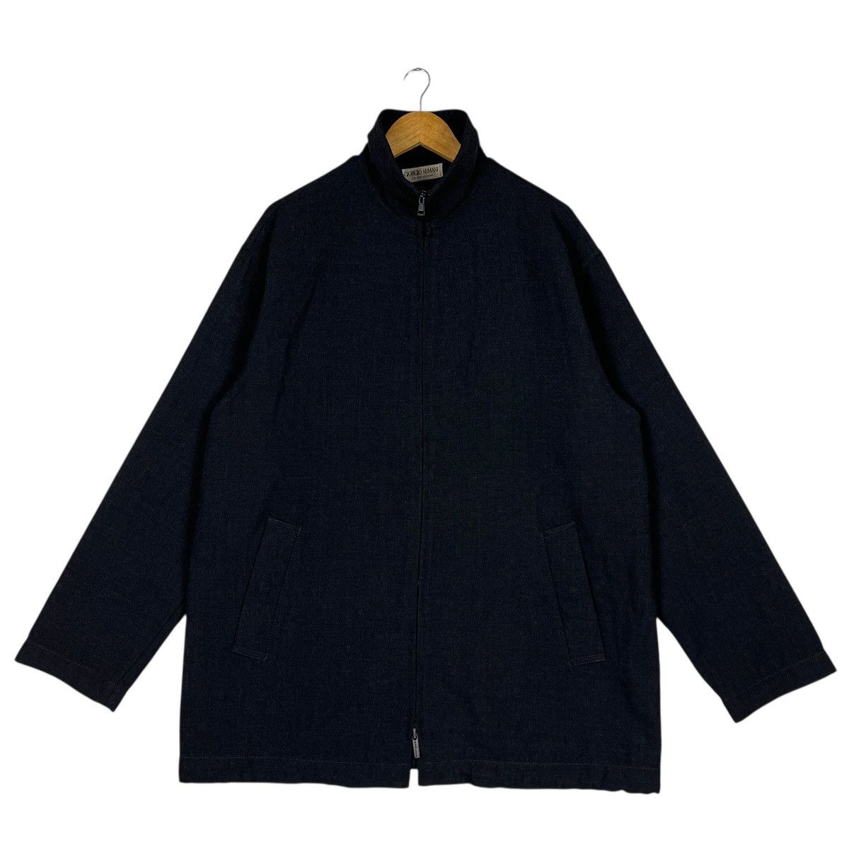 Giorgio Armani 🔥 Giorgio Armani High Neck Zip Up Jacket Made In Italy Size US M / EU 48-50 / 2 - 8 Thumbnail