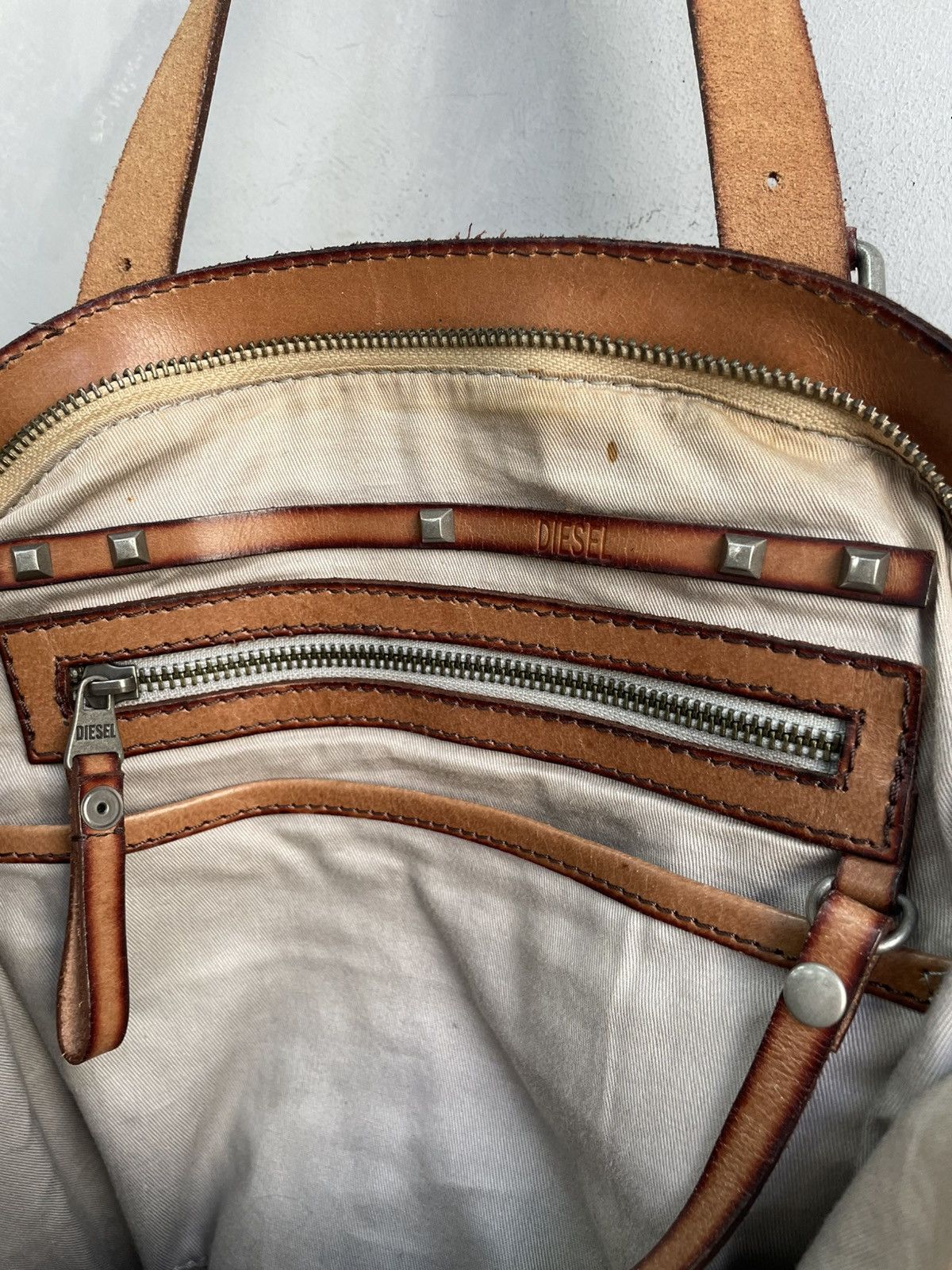 Diesel Avant garde Diesel leather shoulder bag hype fashion y2k Size ONE SIZE - 9 Thumbnail
