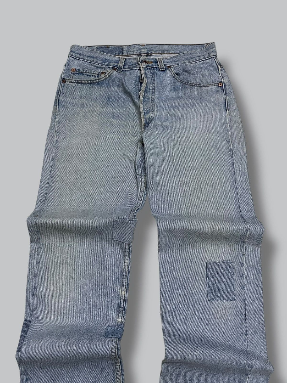 Levi's Vintage Clothing Vintage 1990s Designer Levis 501 Patchwork Classic Denim Size US 30 / EU 46 - 6 Thumbnail