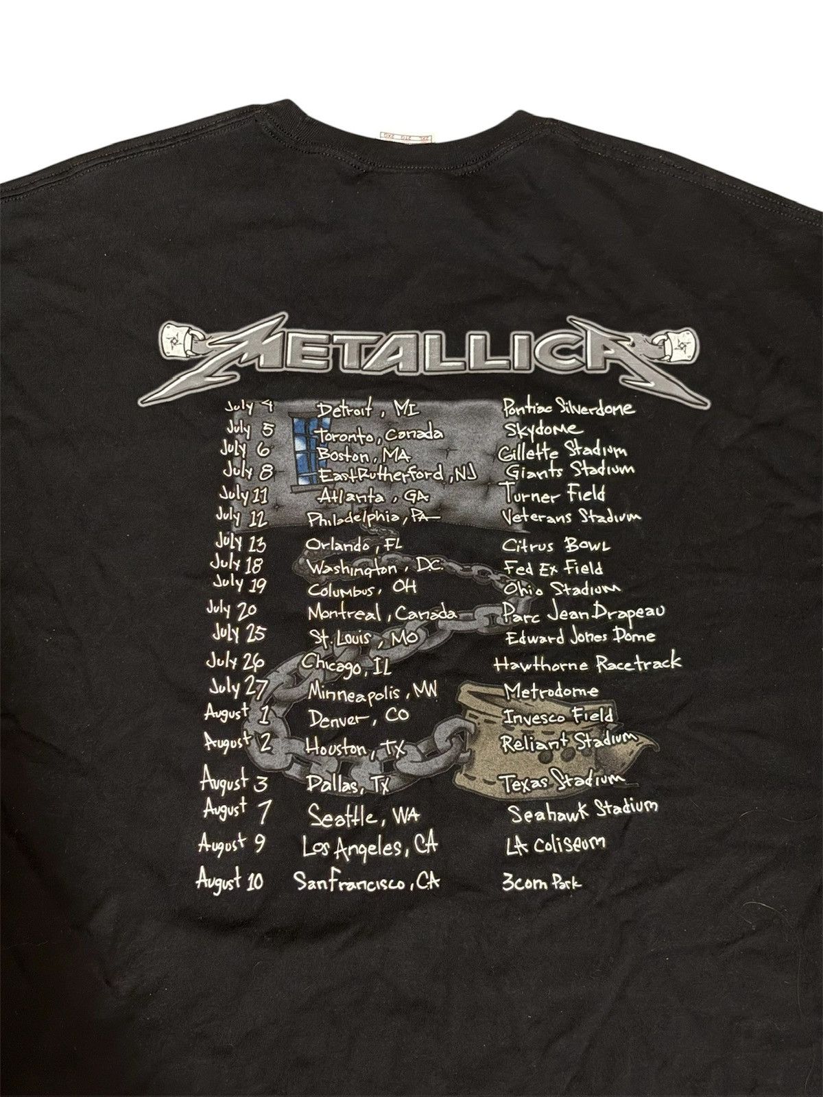 Vintage 2003 Metallica T shirt Size US XXL / EU 58 / 5 - 4 Thumbnail