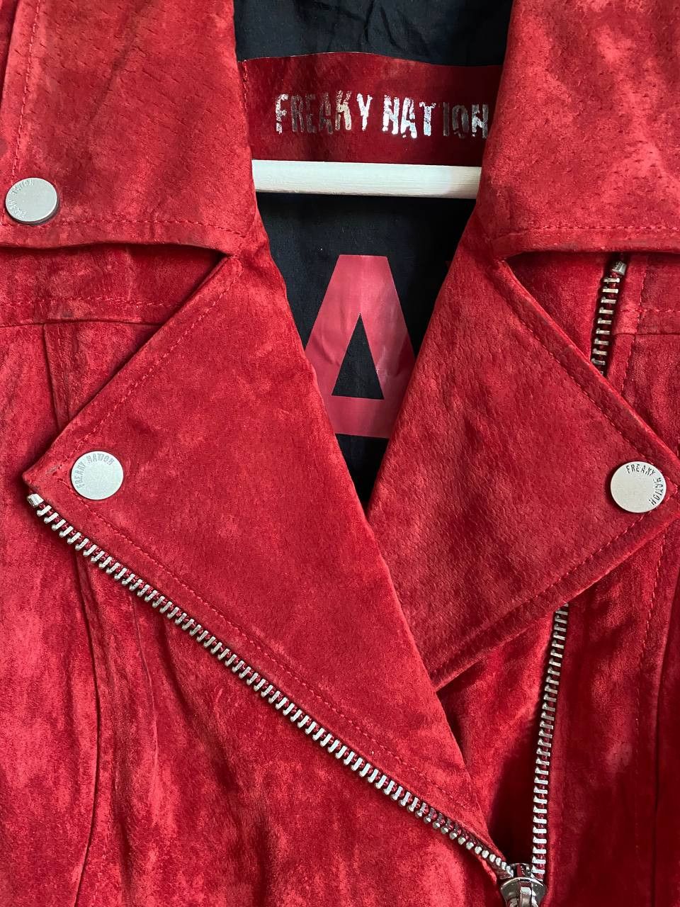 Other Freaky Nation Suede Biker Leather Jacket Size S Size S / US 4 / IT 40 - 3 Thumbnail